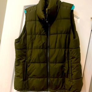 Hunter Green Puffer Vest from Old Navy